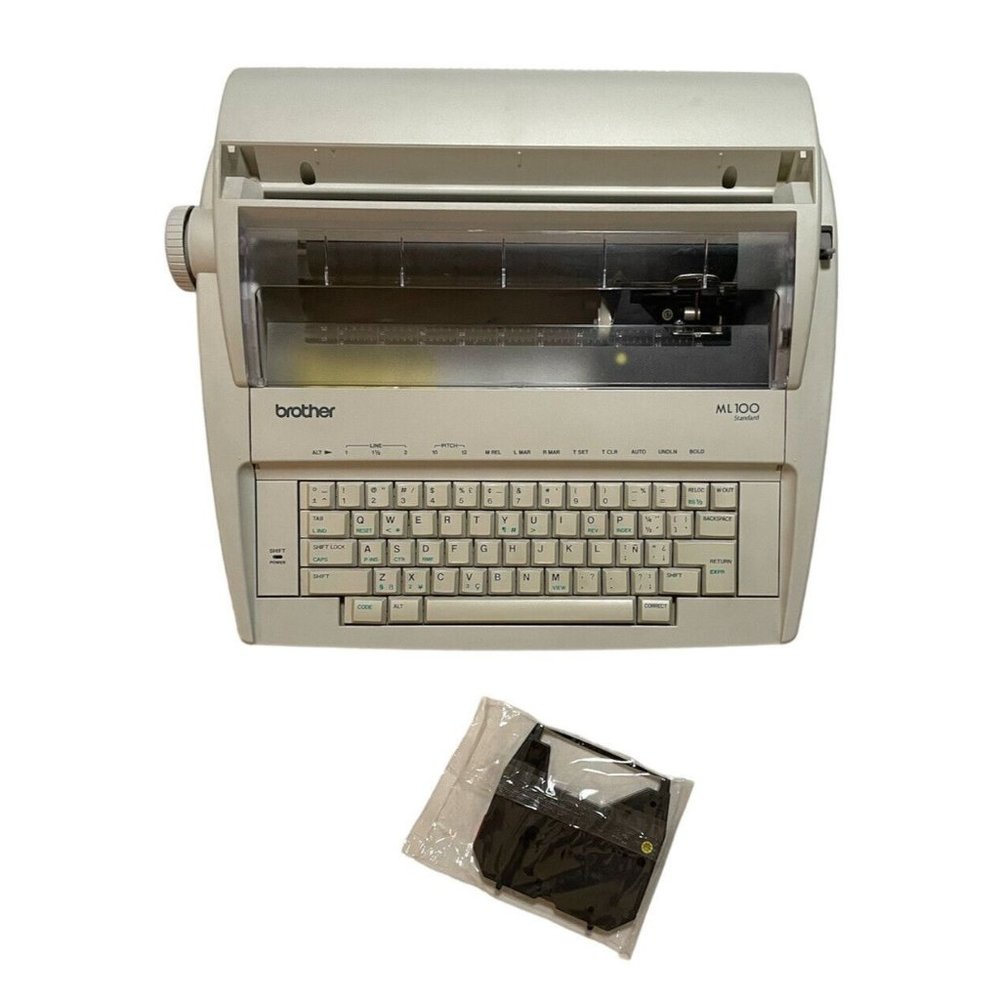 Brother ML-100 Electric Typewriter WORKS 1 ribbon ink included